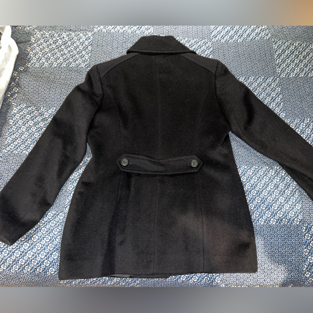 Ralph Lauren Black Pea Coat 4 - Picture 7 of 8